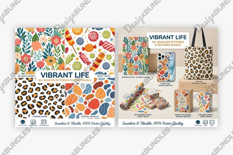 108 Vibrant Pattern Texture example image 1