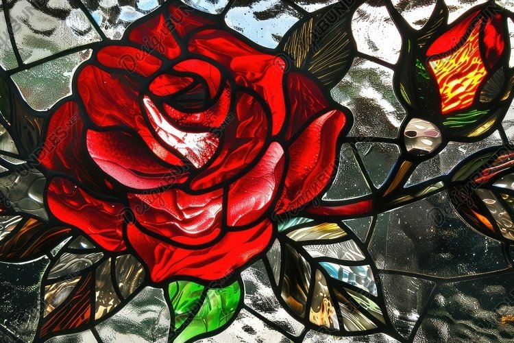 Stained Glass Texture Image 9