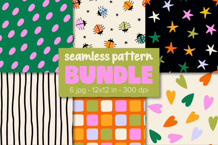 Colorful Backgrounds Ladybug Pattern