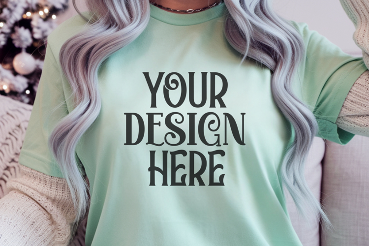 Bay Comfort Colors 1717 Christmas Mockup, CC 1717
