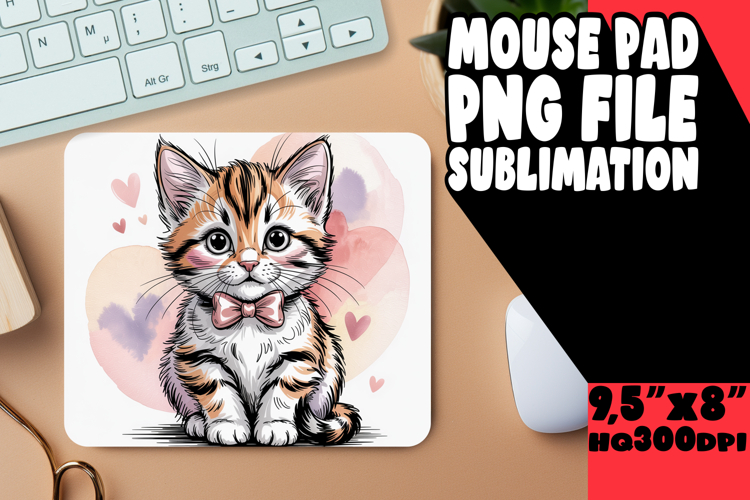 Cozy MOUSE MAT Inspirational Sublimation, Valenines Animals