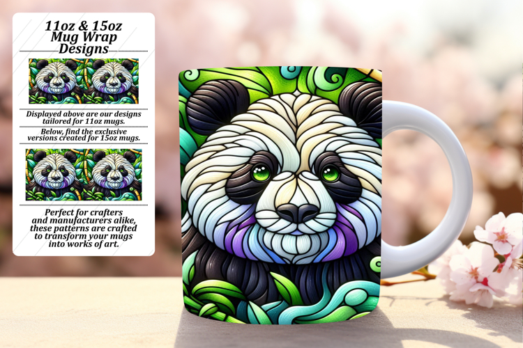Whimsical 15oz Mug Wrap Png Artwork , Animals