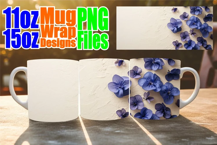 Springtime Symphony Mug: Delicate Sublimation Design