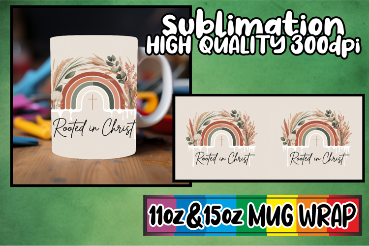 Captivating colors sublimation wrap, Christian