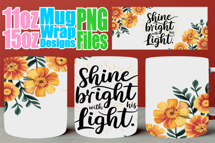 Gentle breezes 11oz 15oz mug wrap, Christian