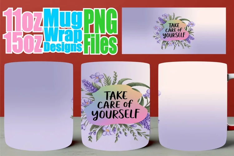 Happy moments sublimation mug wrap, Quote