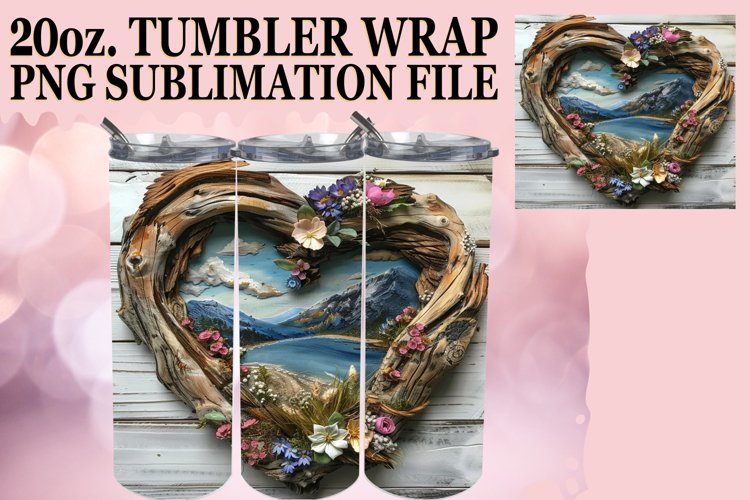 Heartwood Delight Tumbler Sublimation - Summer View example image 1
