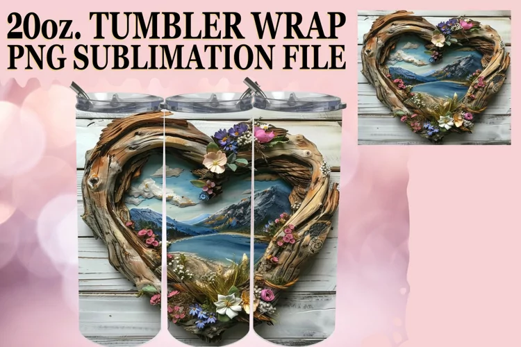 Heartwood Delight Tumbler Sublimation - Summer View