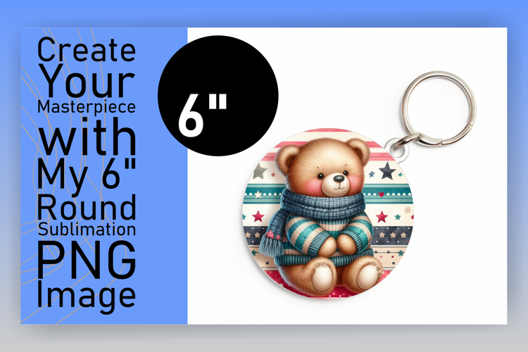 Bright Round Design Car Coaster , Teddy Bear