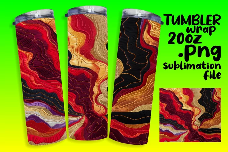 Color Burst 20oz Tumbler Wrap