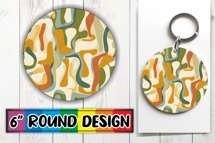 Floral Whimsy: Round Pattern Coasters example image 1