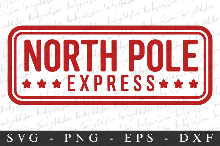 North Pole Express Svg | Christmas svg example image 1
