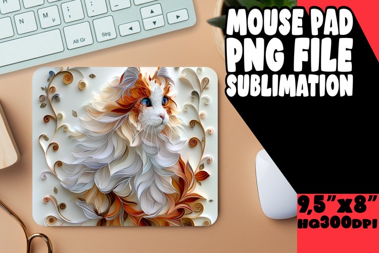Cat Magic 3D Mouse Pad - Cat Lover example image 1
