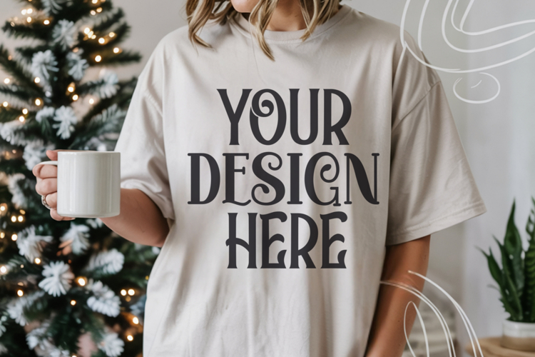 White Tshirt Mockup Image 20