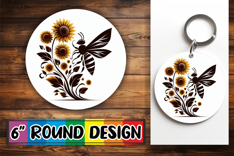Joyful Ornaments Round Style, Flower Animals