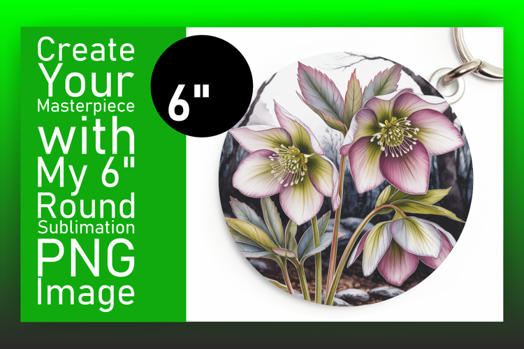 Bright Circle Design for Coasters , Flowers