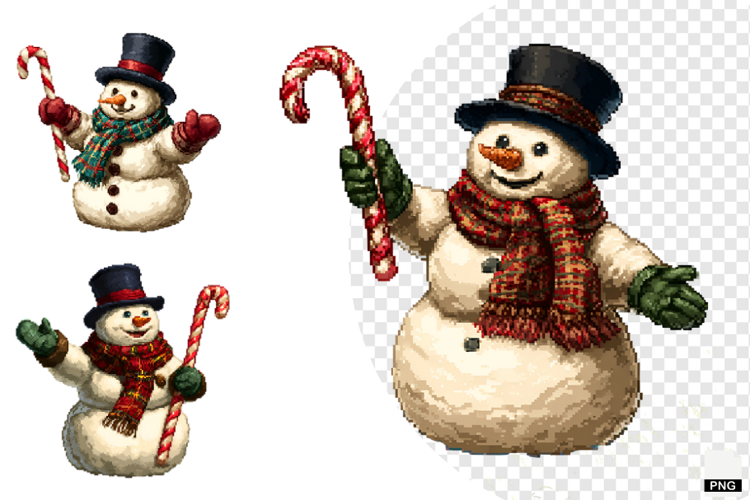 Pixel Art Christmas Clipart