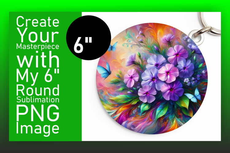 Stylish Circle PNG for Coaster Design , Flowers