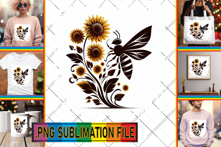 Dazzling Tote Bag Designs PNG, Flower Animals