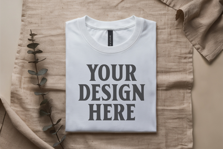 White Tshirt Mockup Image 2