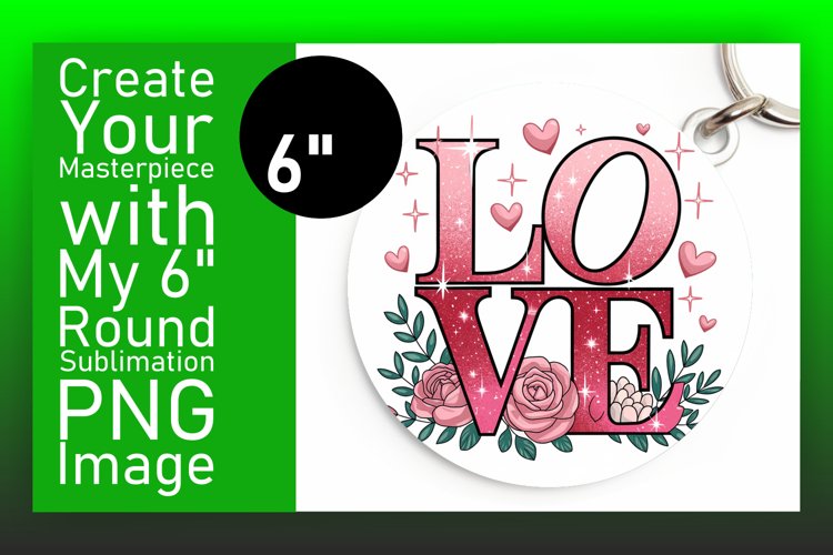 Lovely Round Design Car Coaster Artwork , Valentines