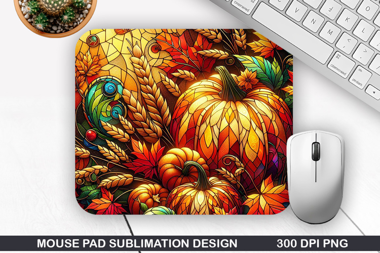 Pumpkin Mouse Pad Sublimation, Halloween Mouse Pad PNG