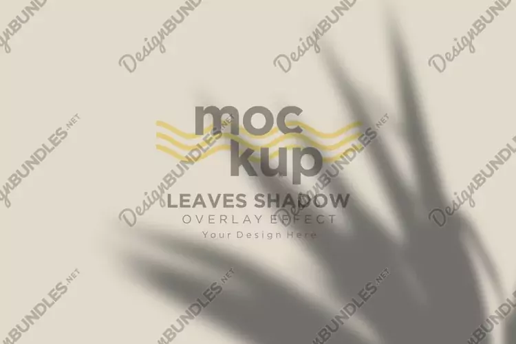 Livistona Leaves Shadow Overlay Effect Mockup