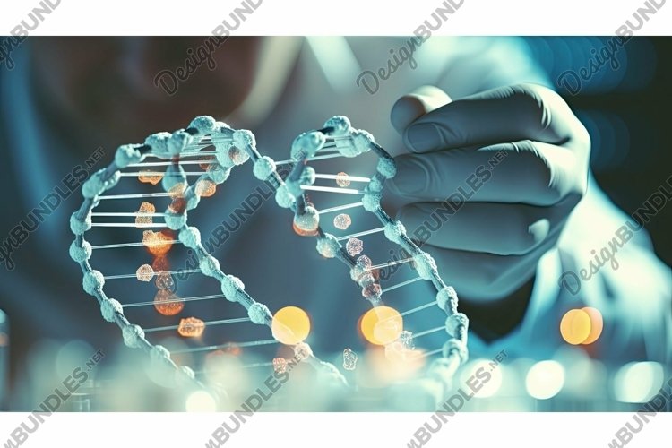 chromosomes dna medical background