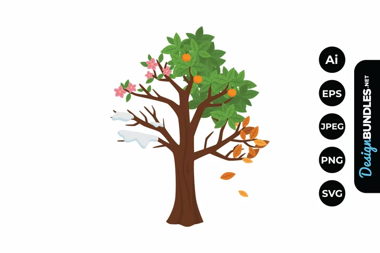 Seasons Tree Illustrations