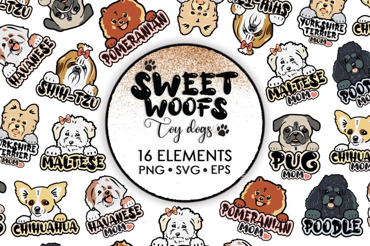 Shih Tzu Svg, Dog Clipart, Dog Svg, Sublimation Bundle example image 1