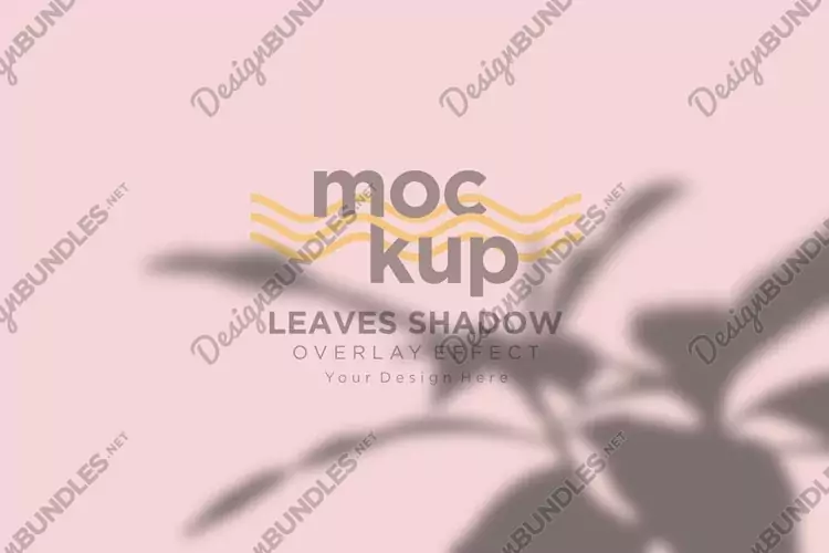 Leaves Shadow Overlay Effect Mockup