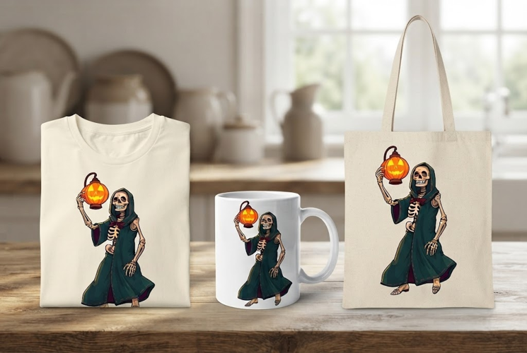 Skeleton Halloween PNG | Grim Reaper Pumpkin Clipart