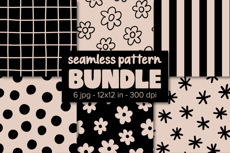 Vintage Digital Papers Floral Patterns