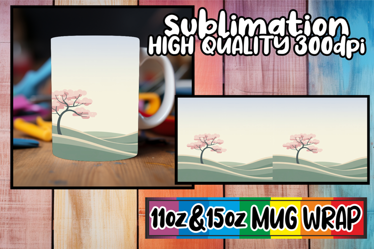 Happy journeys 11oz 15oz sublimation wrap, Spring