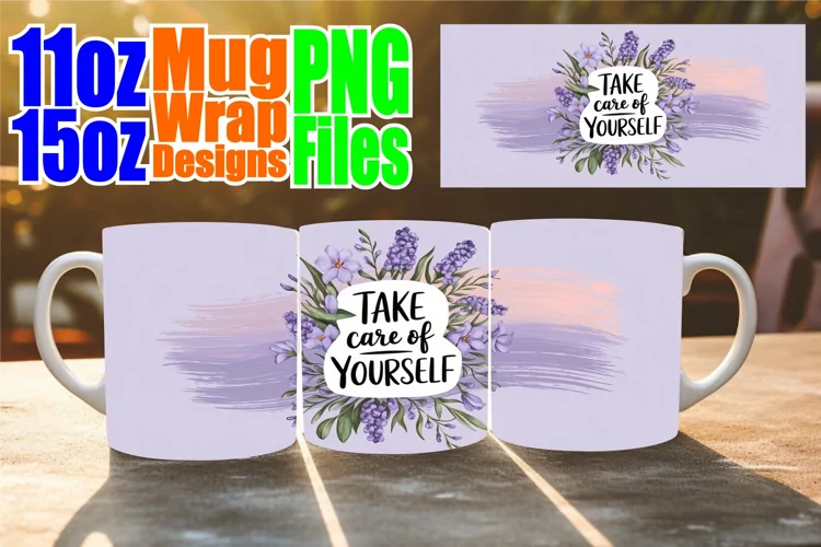 Splendid days sublimation mug wrap, Quote