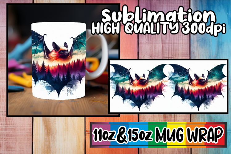 Refreshing spirit 11oz 15oz mug wrap, Animals Art