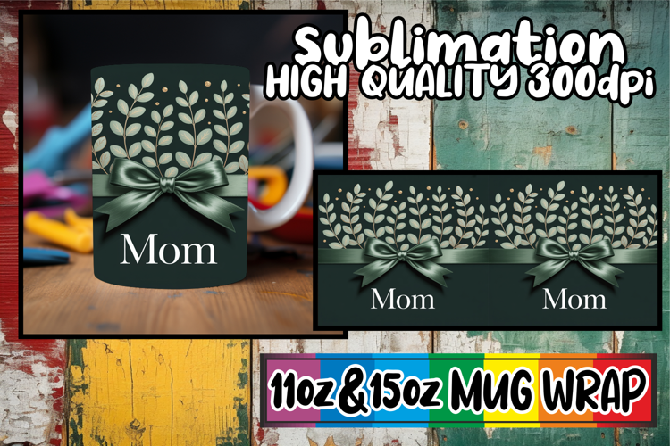Dreamy skies 11oz 15oz mug wrap, Mother's Day