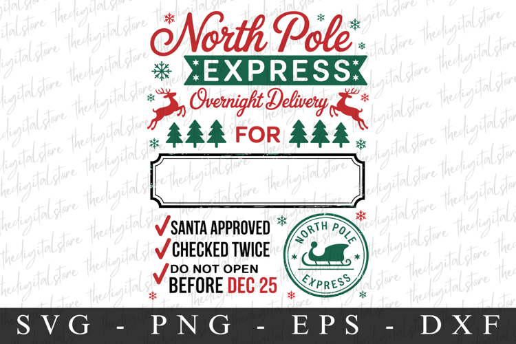 North Pole Express Svg | Christmas svg