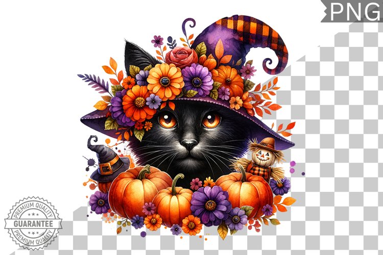 Halloween Cat Clipart Image 17