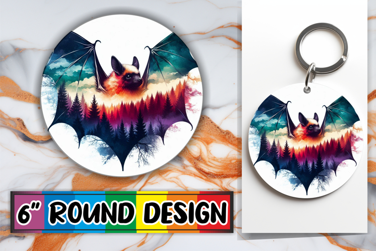 Radiant Keychain Round Style PNG, Animals Art