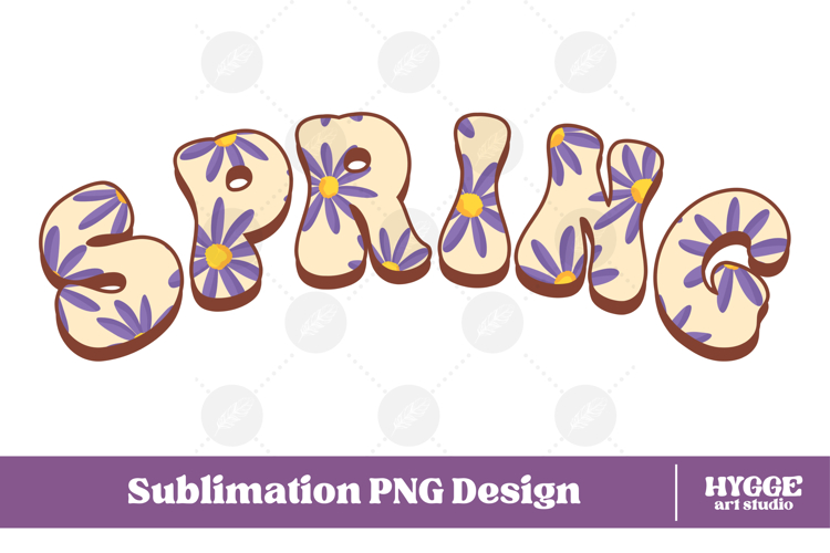 Floral Spring Png Retro Flowers Sublimation Daisy Daisies
