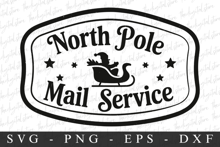 North Pole Air Mail Svg | Christmas svg