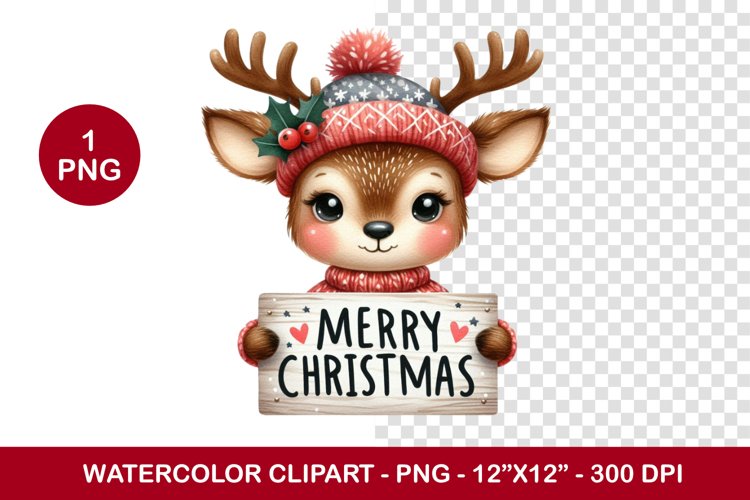 Christmas Reindeer Clipart Image 10