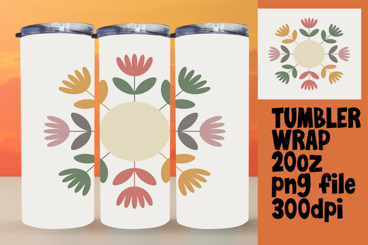 VIBRANT 20oz Tumbler Artwork for Gifts , Flowers