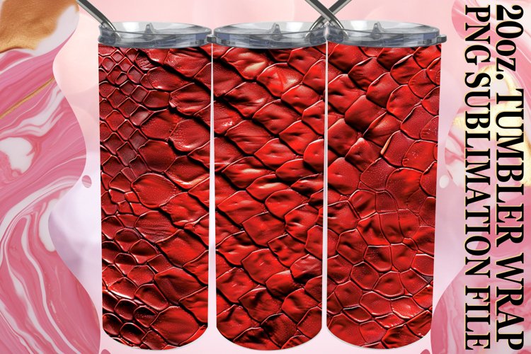 3D Texture Design Tumbler Wrap PNG example image 1