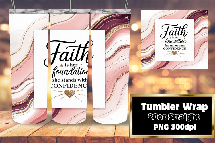 Elegant 20oz Tumbler Design , Religious example image 1