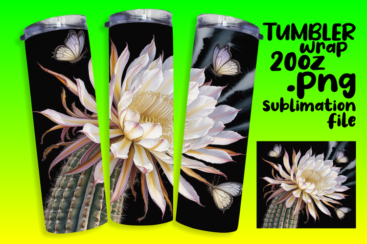 Customizable Sublimation Tumbler 20oz , Flowers