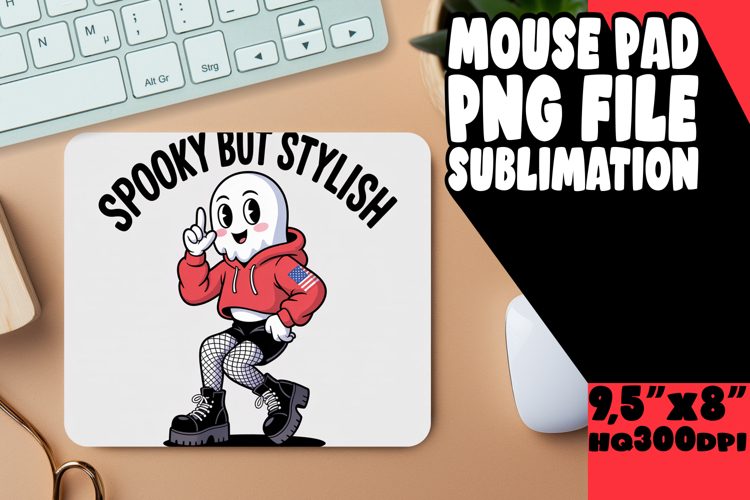 WHIMSICAL mouse mat Gift Magic, Funny Ghost