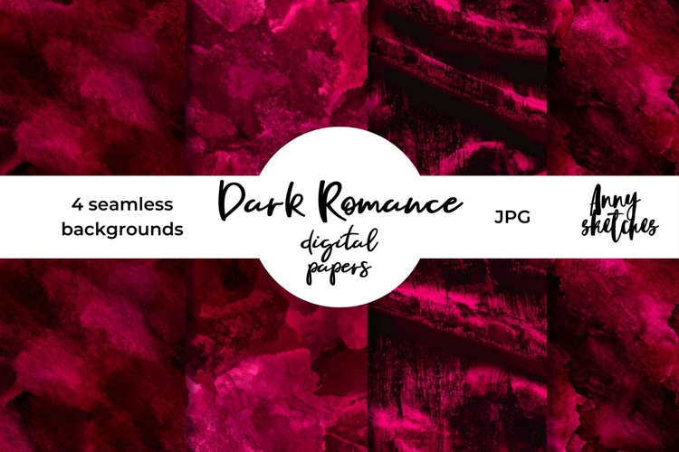 Red Velvet Seamless Pattern Dark Romance Background