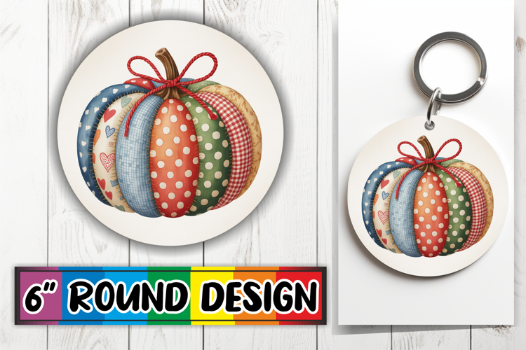 Heartfelt Circle Car Coasters, Pumpkin Watercolor